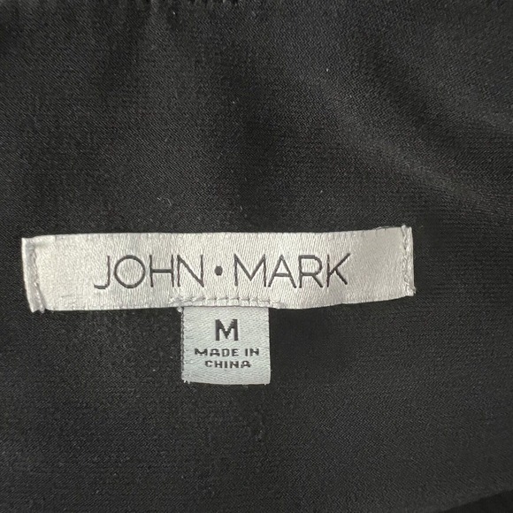 John Mark Pants Medium Black Gaucho Culotes Wide Leg High Waist Comfort Stretch - Picture 13 of 15